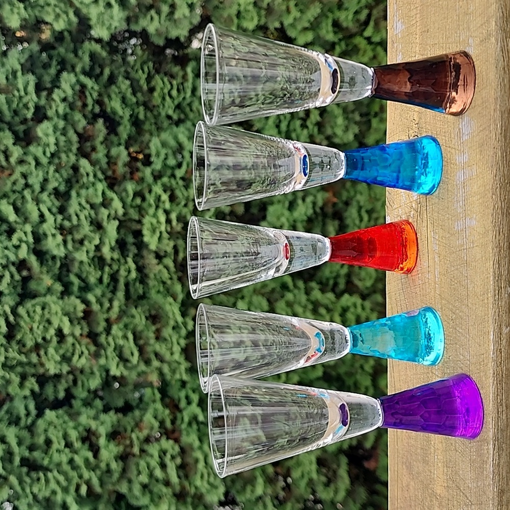 Colorful Shot glasses set of 5